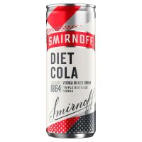 Smirnoff Vodka & Diet Cola, 250ml